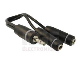 3.5mm Male to 2 3.5mm Female