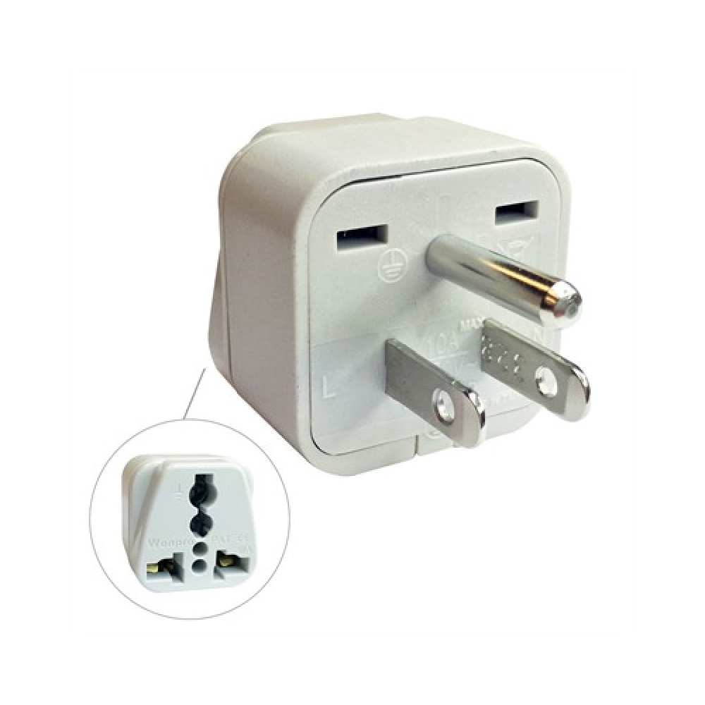 3 Pin North American Plug Travel Adapter