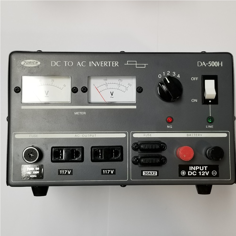 Dc/Ac Zurich DA-500H   12V= / 110V~ 3A (Surplus)