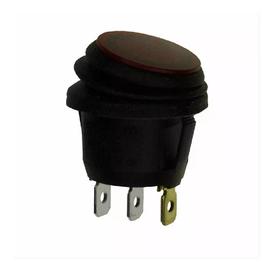 Rocker Switch SPST 16A 125V - Red