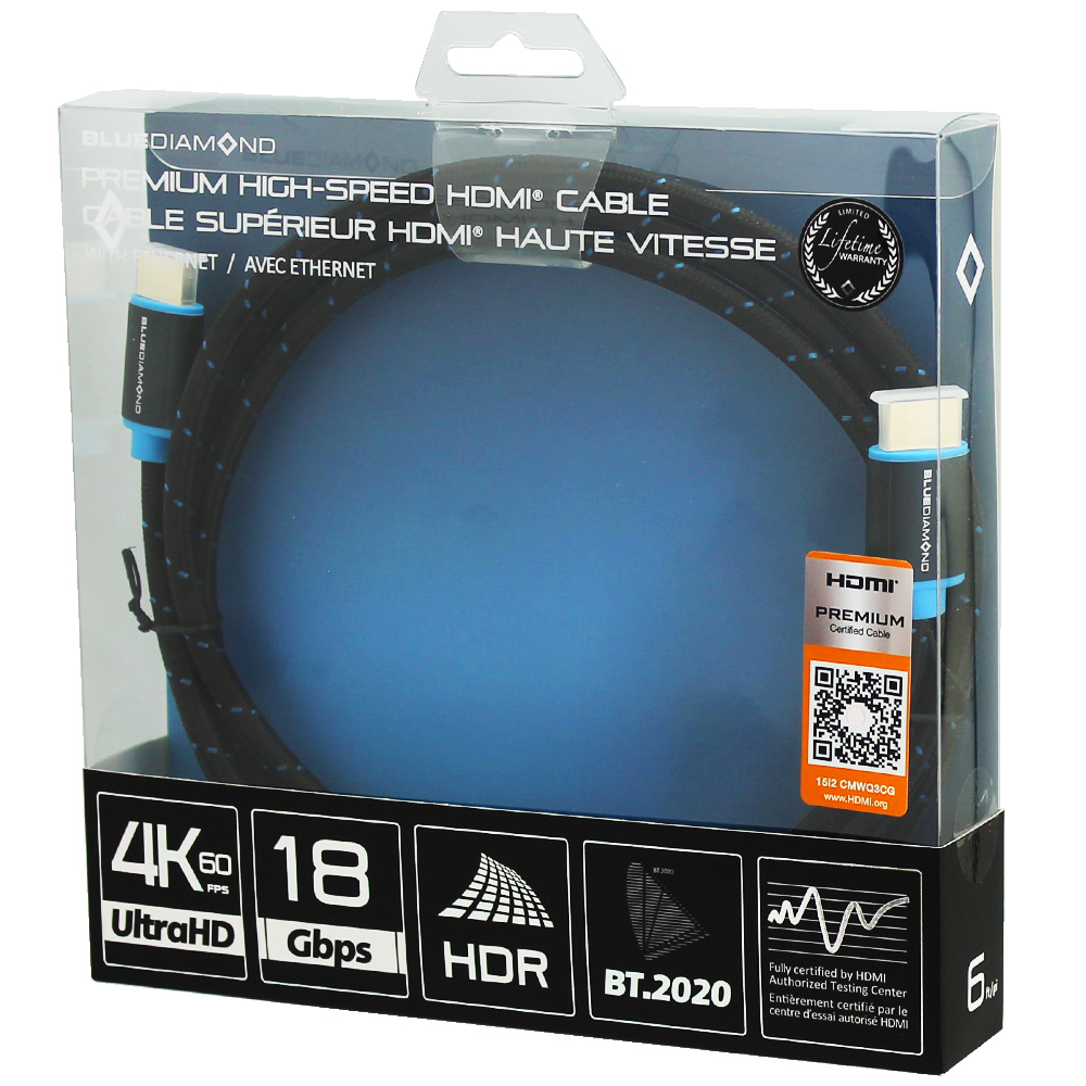 Premium HDMI 4k UltraHD Cable - 6'