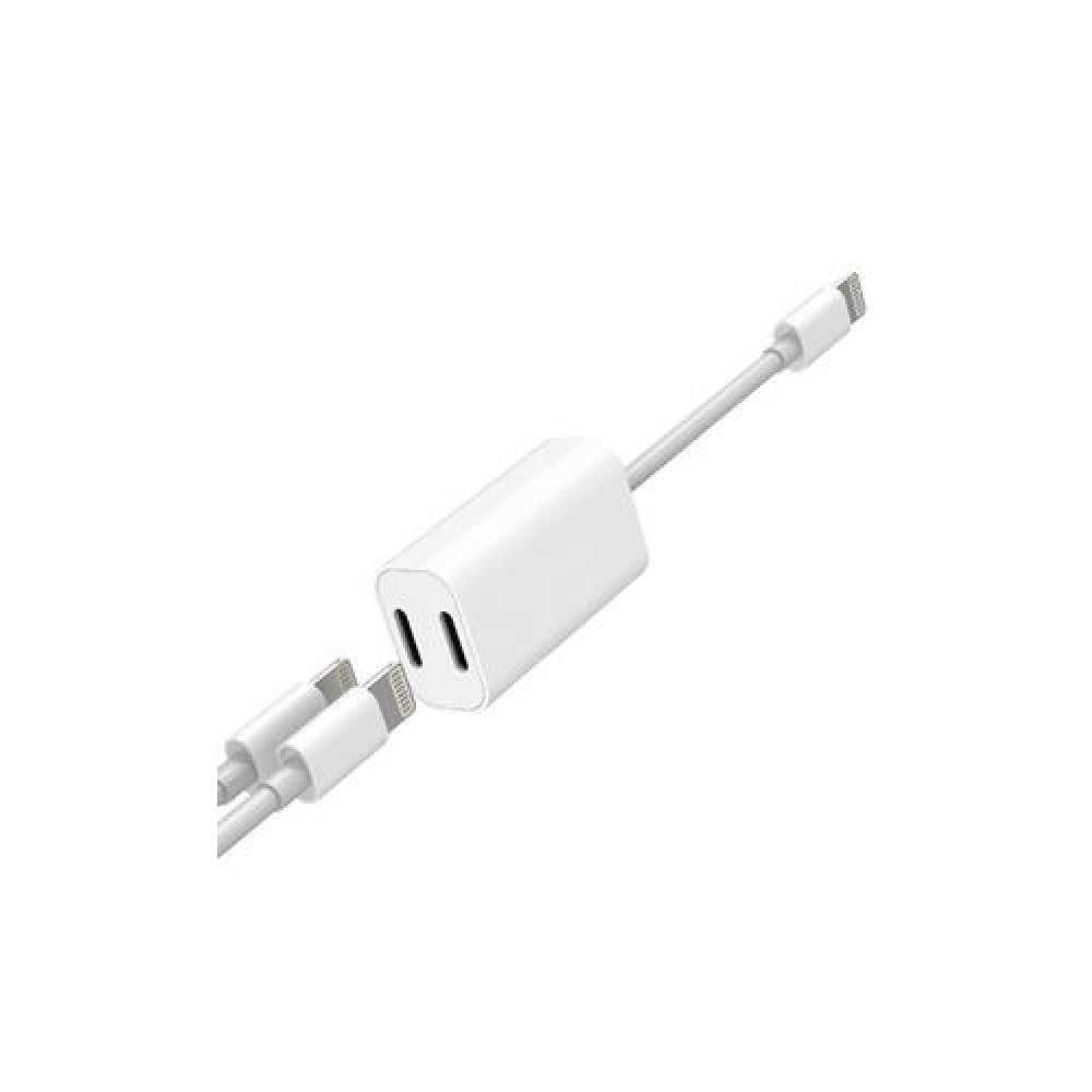 Câble Lightning 8 Pins Y Adapteur M/2F