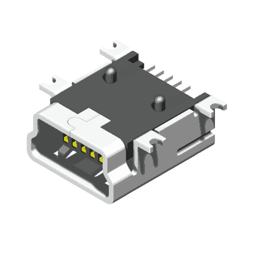 Female Mini USB B Type 5 Pins