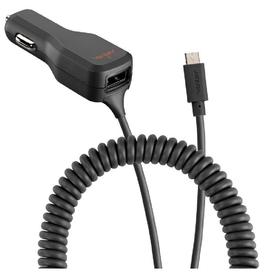 Chargeur de Voiture Micro USB 3.4A avec Extra Port USB - Noir