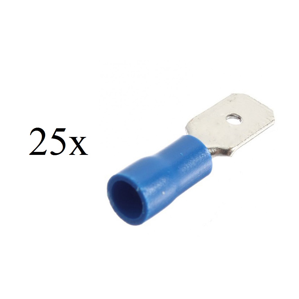 Terminaux Déconnexion Rapide .250 16-14 Mâle Vinyle Isolé, Sac de 25