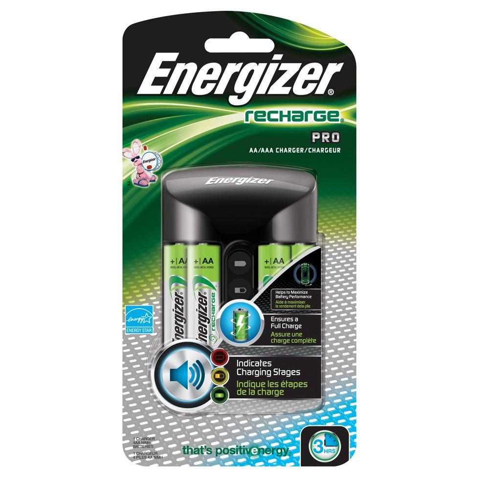 Chargeur Pro AA/AAA 1500mAh avec 4 Cellules AA
