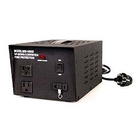 1000 Watt Maximum Capacity Heavy-Duty Voltage Converter / Transformer