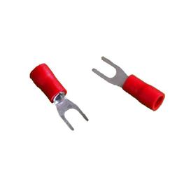 Spade Terminals No.8 22-16 Vinyl Insulated Bag of 25pcs - Red