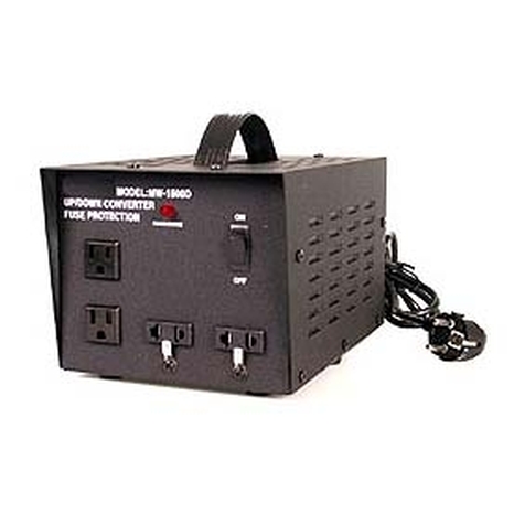 3000 Watt Maximum Capacity Heavy-Duty Voltage Converter / Transformer