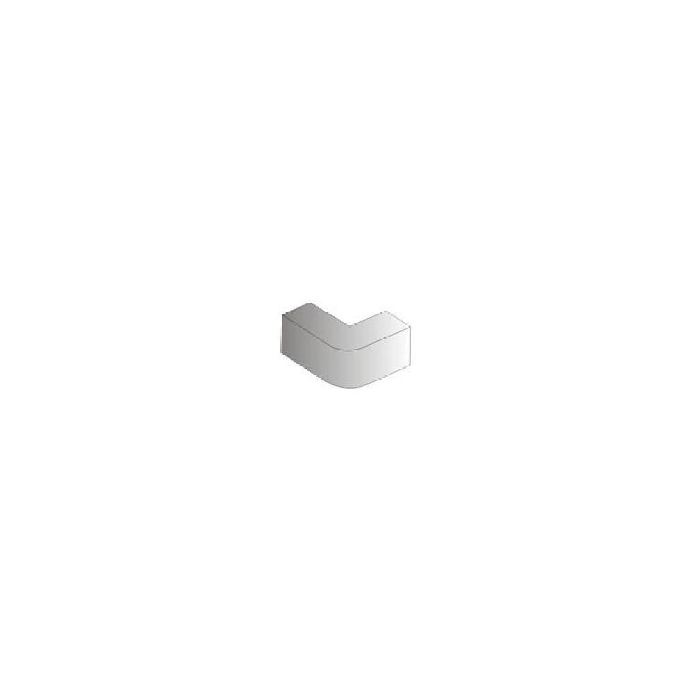 Cache Fil - Angle Externe 100x27mm - Blanc