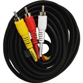 Cable Audio/Vidéo 6' - Rouge/Jaune/Blanc