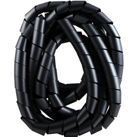 Cordon en Spirale 1/2 6' - Noir