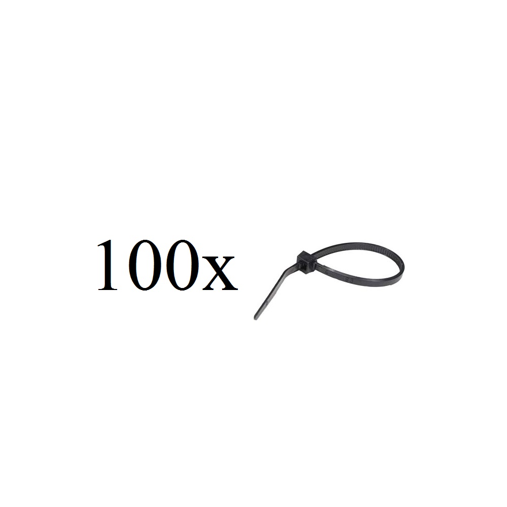 Colliers de Serrage Normaux 7,6Po 50Lb - Noir