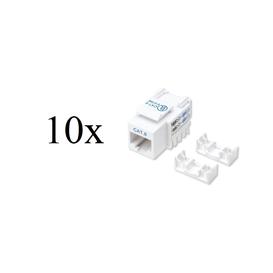 10-Pack - Cat6 Keystone Jack - White