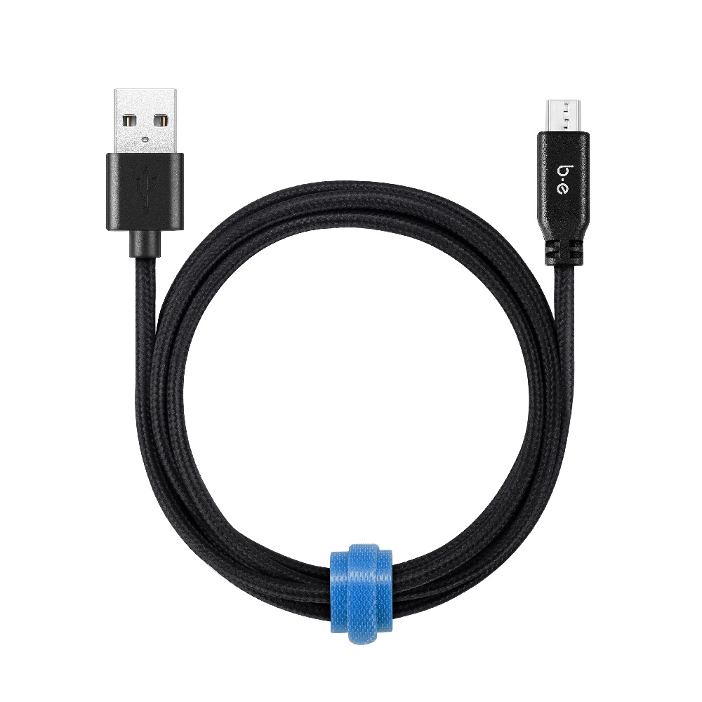 Braided Micro USB 4' - Black