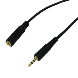 3ft 2.5mm 4C male to female 28AWG FT4 - Black