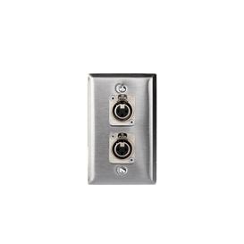 Plaque Murale Double XLR Femelle