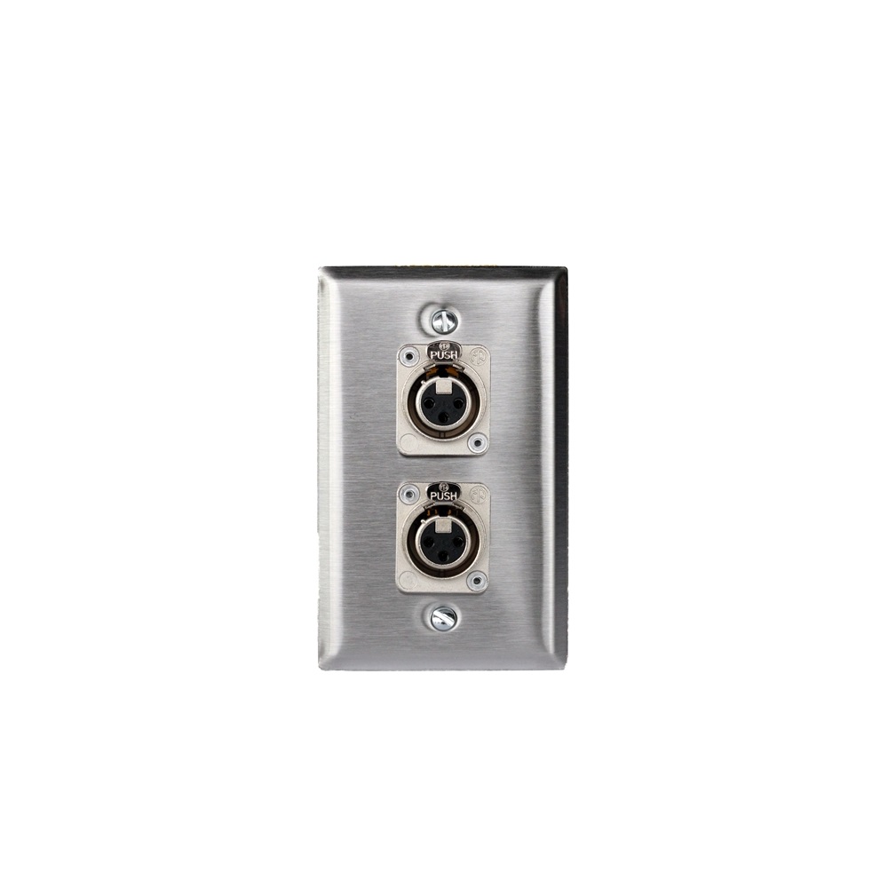 Plaque Murale Double XLR Femelle