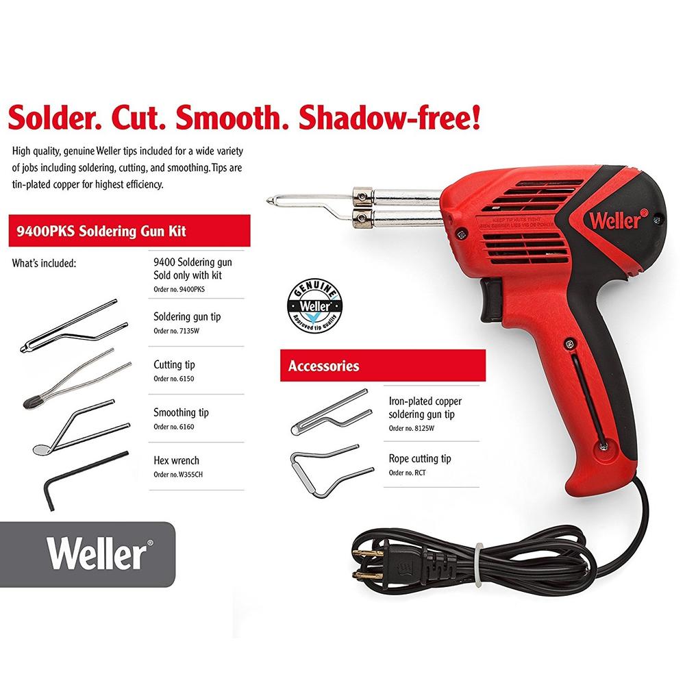 Weller 9400PK 140 100 Watts 120v Universal Soldering Gun Kit