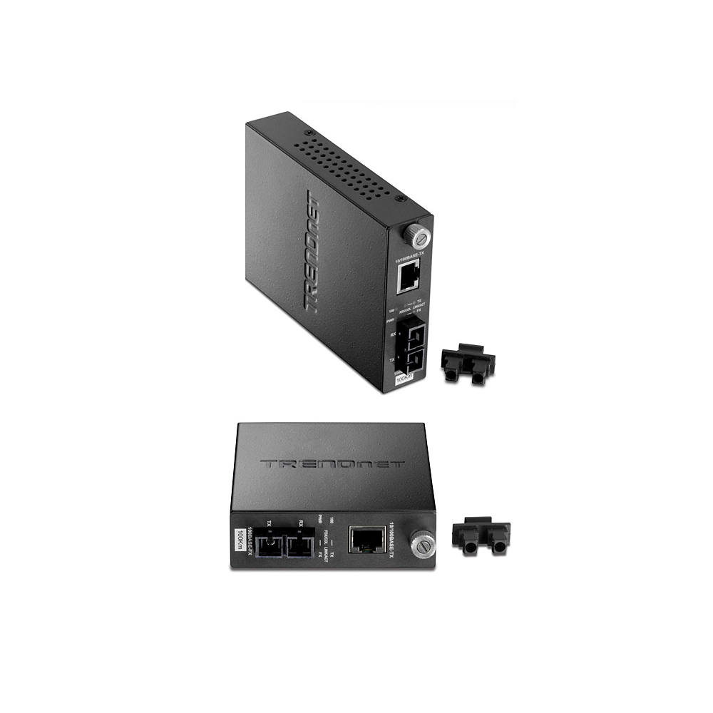Convertisseur Fibre Mono Mode SC 100Base-TX à 100Base-FX