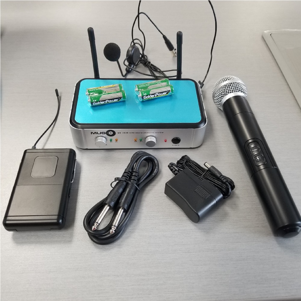 Pro Wireless Microphone System (1 Handmic and 1 Headset)