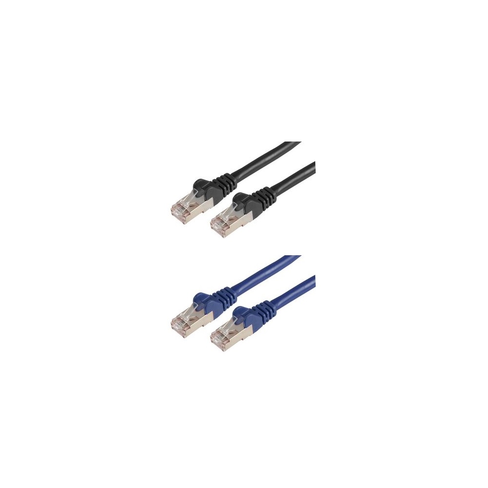 Shielded Patch Cord RJ45 Plug Cat6a 10Gbits