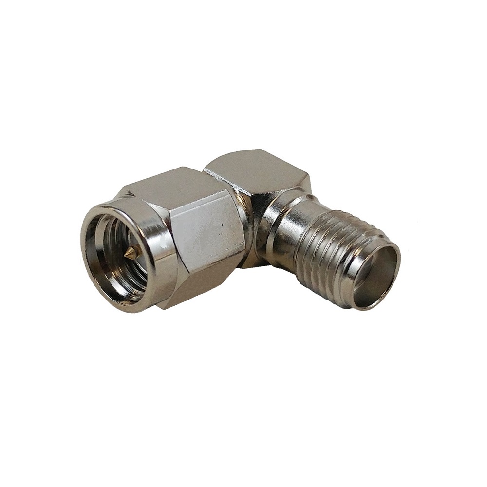 Adaptateur SMA Mâle/Femelle 90 Degrés