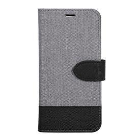 Étui 2 en 1 Folio Gris / Noir (2 tons) pour iPhone XS / X