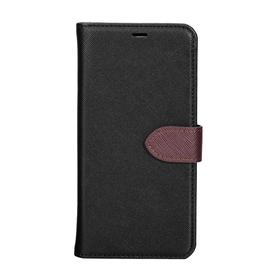 2 in 1 Folio Case Black/Brown for iPhone XS/X
