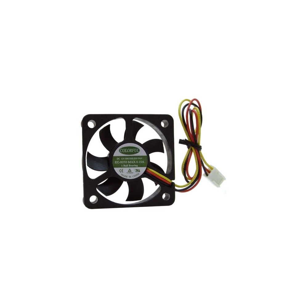 Fan 50X50X10mm DC 12V 0.15A