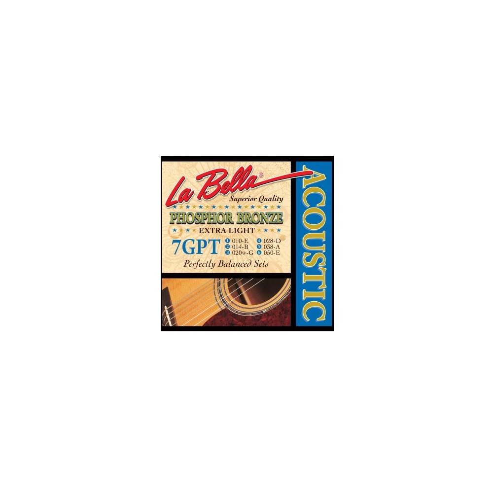 7GPT 10-50 Acoustic Guitar String