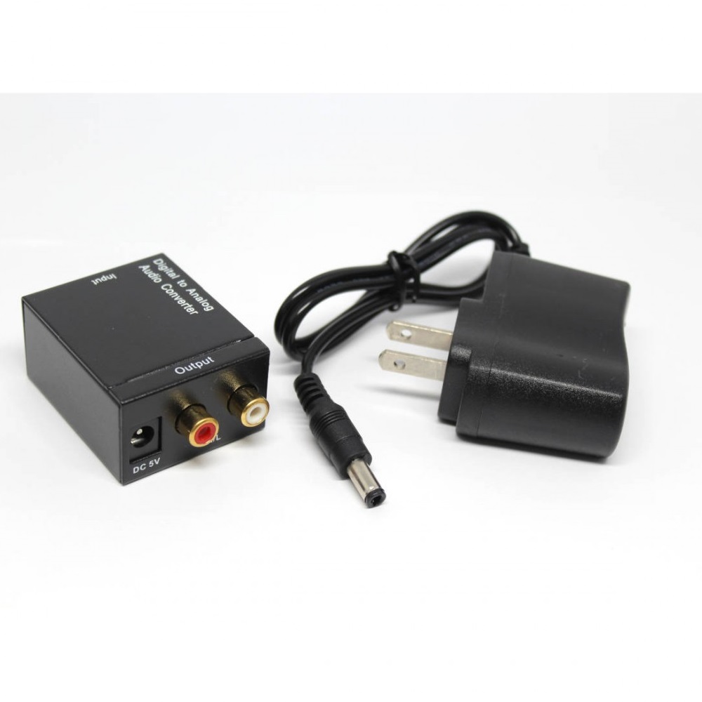 Câble adaptateur audio analogique RCA vers coaxial optique