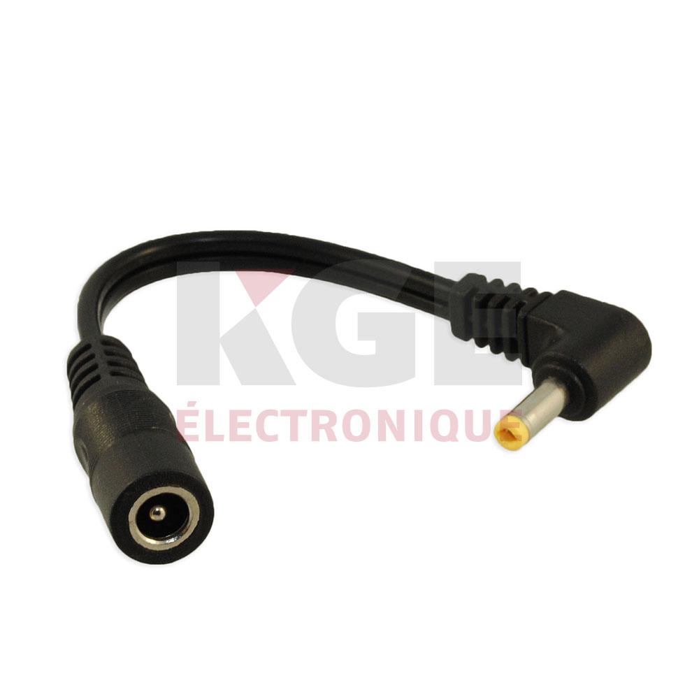 Fiche 2.1 x 5.5mm - Prise 1.7 x 4.0mm