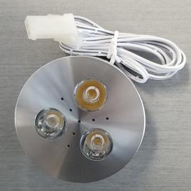 3W 12V Cabinet Decorative 3 LED Light White