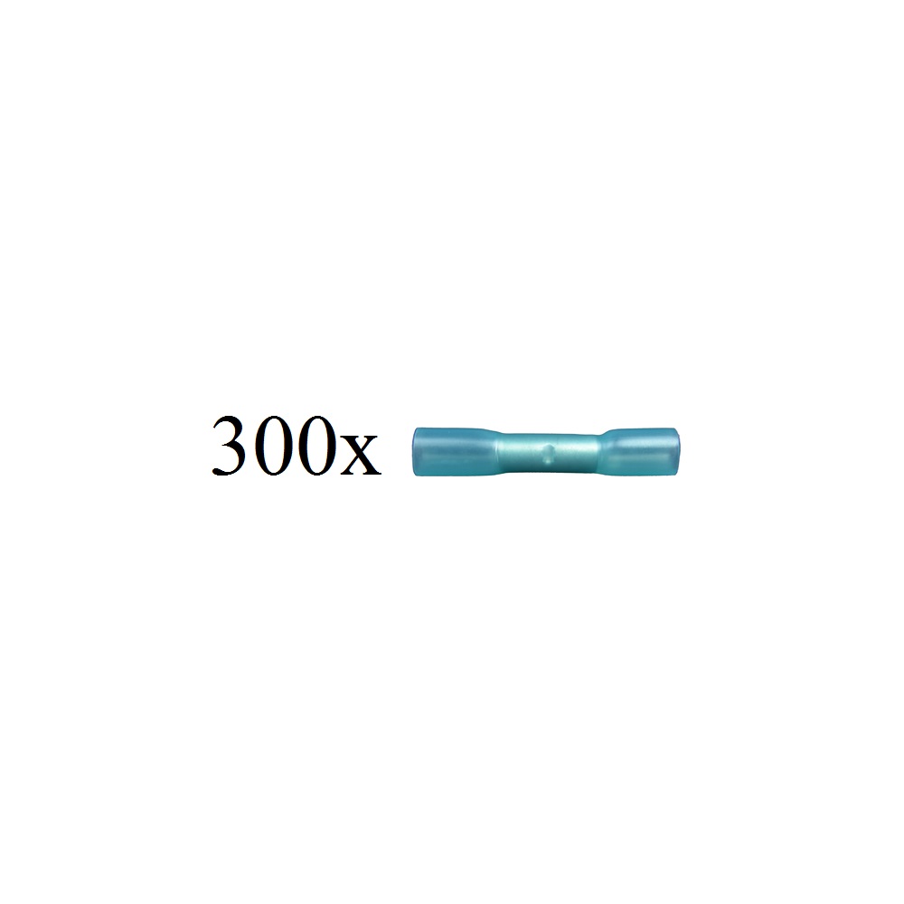 300-Pack 16-14 AWG Heatshrink Butt Connectors