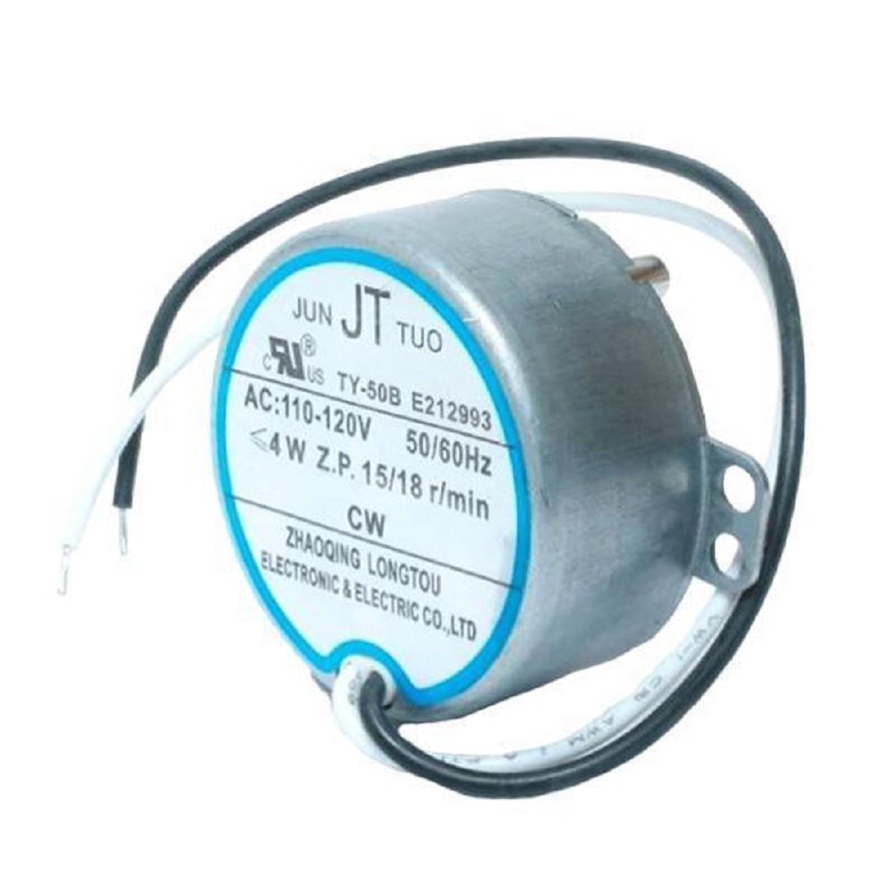 Moteur Électrique 110-120V Rotation Sens Horaire 15/18R/Min TY-50B