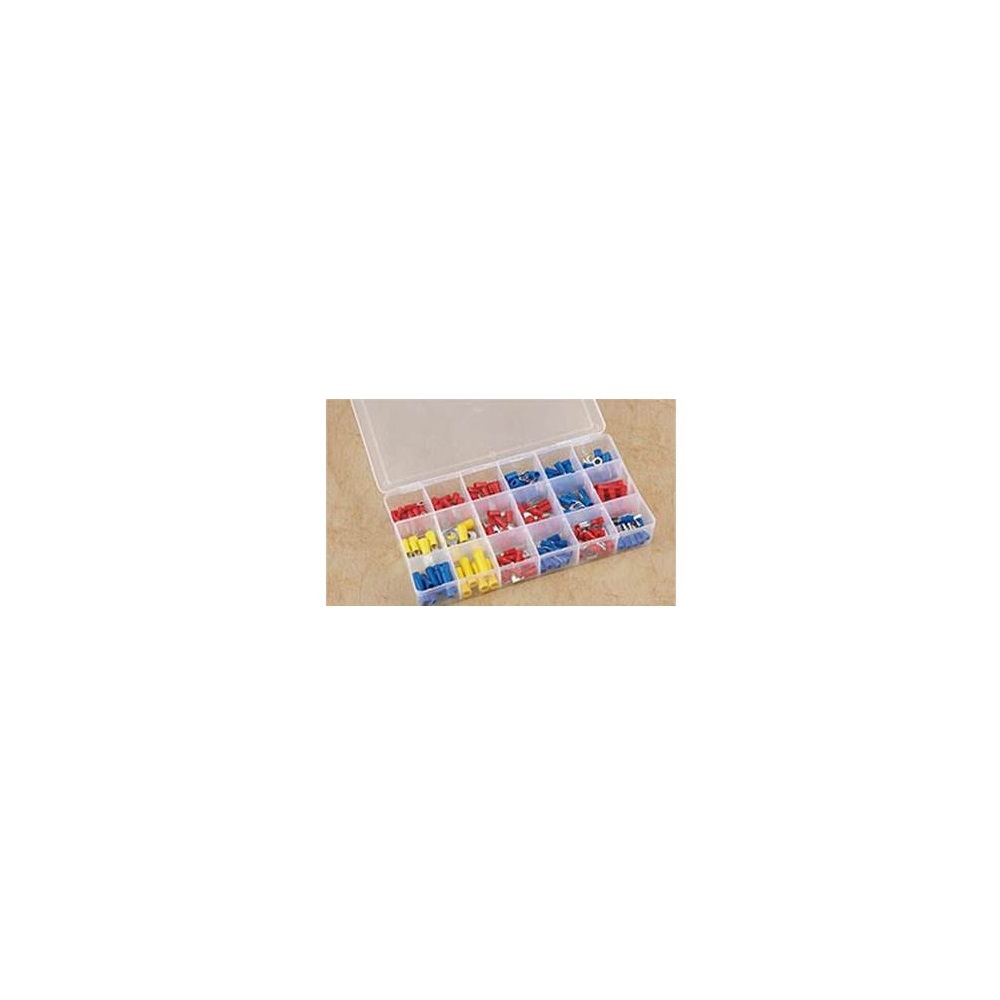 175 Pieces Terminal Assortment in a Reusable Plastic Box