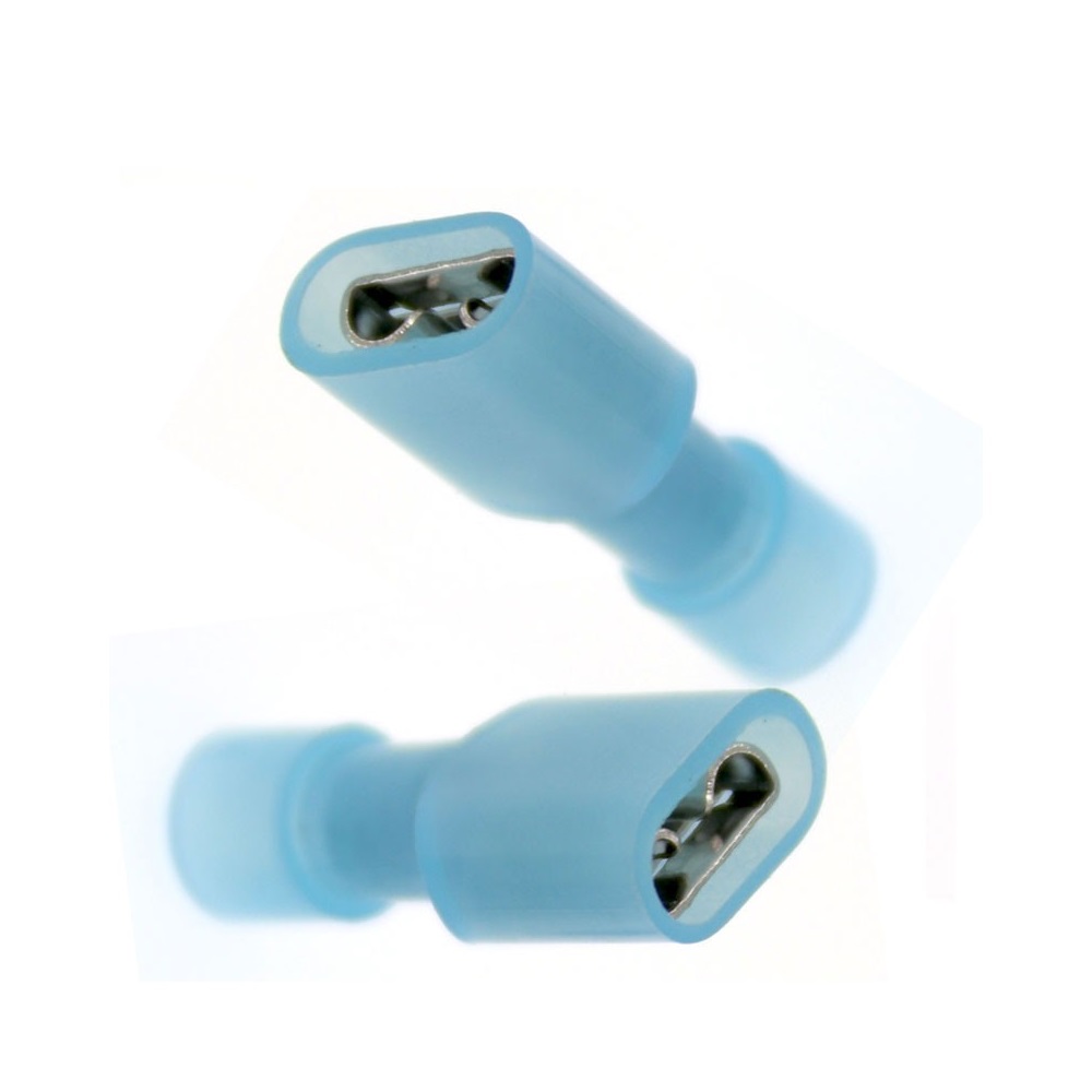 25-Pack - Disconnect Terminals .250 16-14 Fem. Insulated, 15A Nylon FDFN 2-250