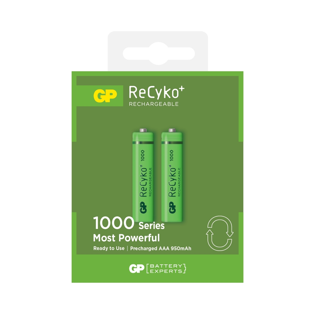2-Pack 930mA Ni-MH AAA Batteries