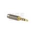 3.5mm 4 Conductor Plug, Shielded
