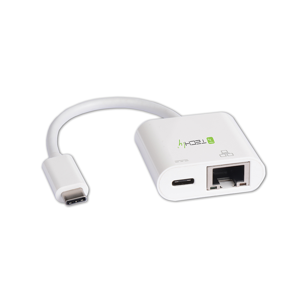 USB-C 3.1 to USB-C and RJ45 Converter