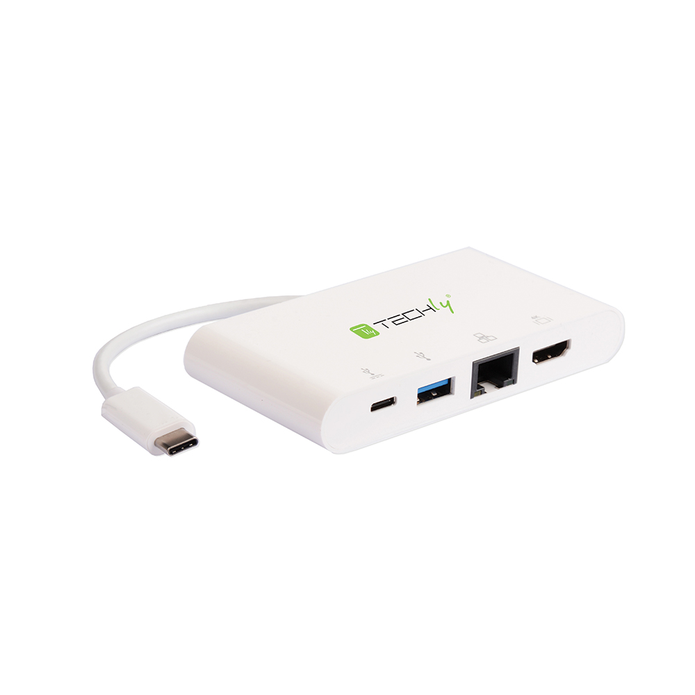 Adaptateur USB-C 3.1 à USB-A/RJ45/HDMI/RJ45