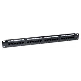 Panneau de Raccordement 24 Ports Cat6 - Noir