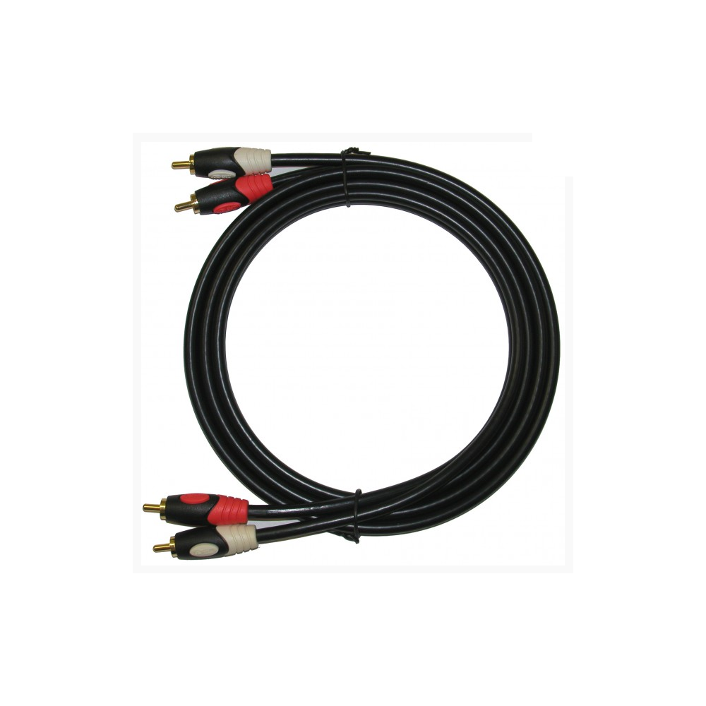 12' Gold RCA Audio Cable 2 RCA to 2 RCA