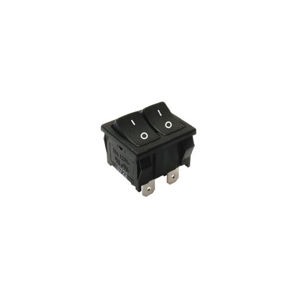 Interrupteur à Bascule On-Off DPST Non Illuminé 10A 125V