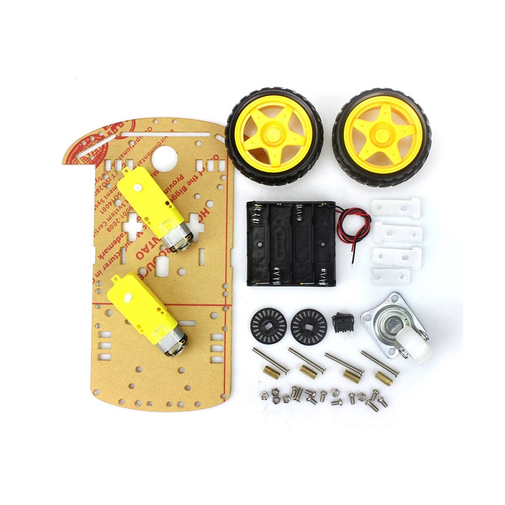 Smart Motor Robot Car Chassis Battery Box Kit Speed Encoder For Arduino