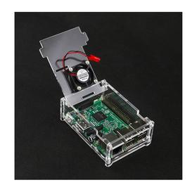 Acrylic Shell Compatible with Fan Installation for Raspberry Pi 3 Model B+