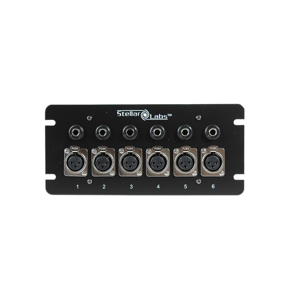 Floor/Wall Panel 6 Ports XLR 1/4