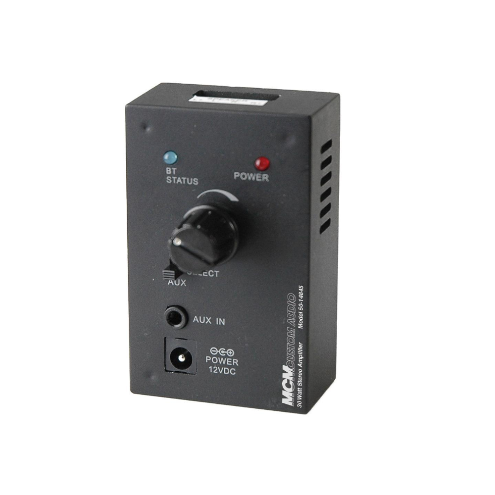 Compact 30 Watt Amplifier with Bluetooth Receiver