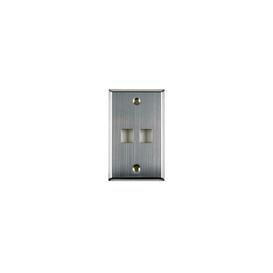 Dual Port Stainless Steel Faceplate